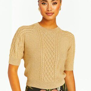 MESTIZA Enya Gold Women's Cable Sweater